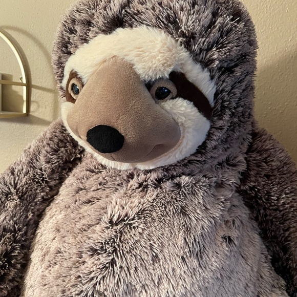 Plush JUMBO Sloth 36 Inch Fluffy Huge Sloth Plush Animal - Picture 5 of 14